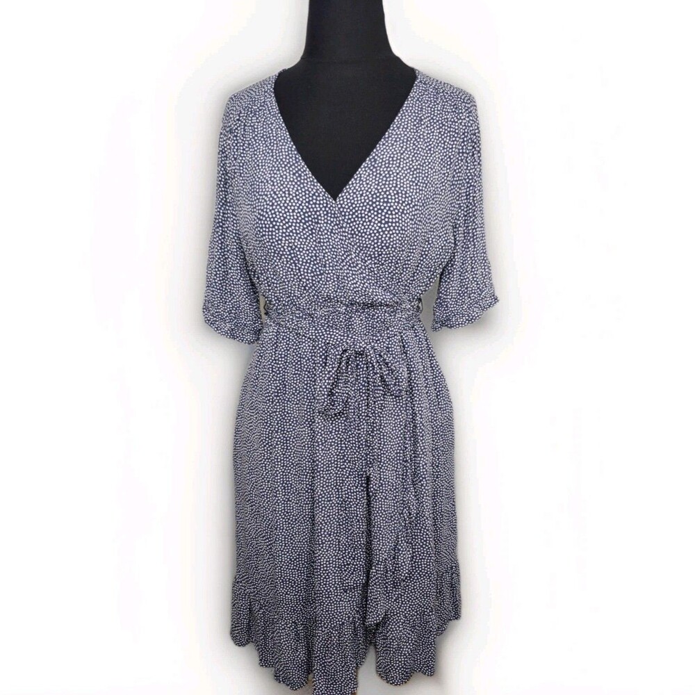 Gap Womens Maternity  Dress Women's Medium Doted Ruffle Cottage Romantic